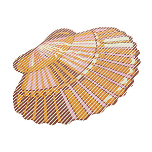 Коврик для ванной Ракушки Мультидом, 65?49 см, ПВХ 000000000001133598