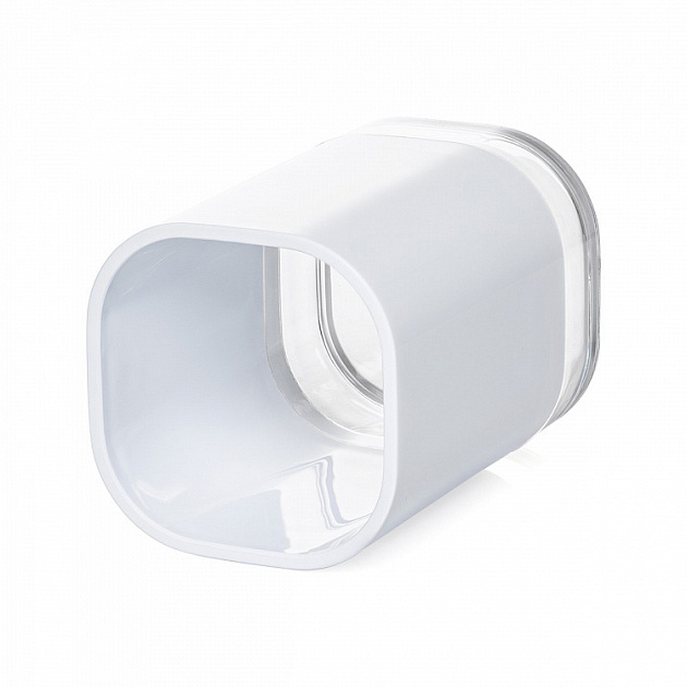 Стакан для зубных щеток7,7x11,3см DE'NASTIA STABLE W белый пластик/акрил 000000000001224734