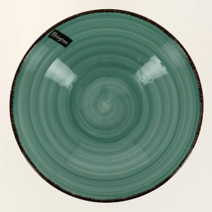 Тарелка суповая 18см 540мл ELRINGTON АЭРОГРАФ Изумруд керамика 139-23087 000000000001200768