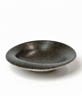 Тарелка для пасты 20,5х8,2см 400мл DE'NASTIA Wabi графит керамика 000000000001231336