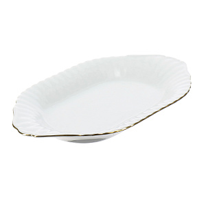 Овальное блюдо Золотая отводка Porcelaine Czech Gold Hands, 24 см 000000000001136240