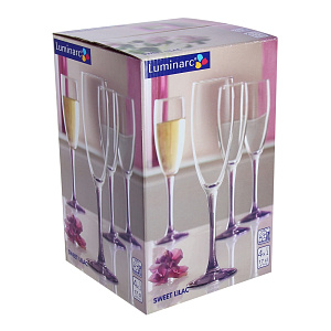 Набор фужеров Sweet Lilac Luminarc, 170мл, 4 шт. 000000000001008760