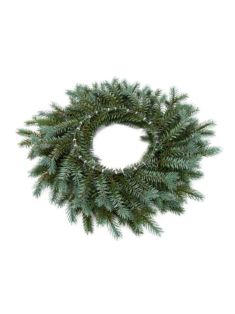 Венок новогодний 48см голубая ель 000000000001228778