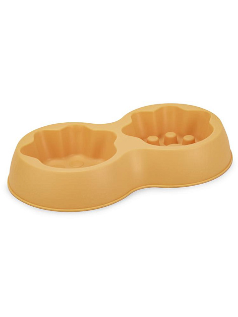 Миска для животных 31х17см двойная ЛАПКА в ассортименте полипропилен 000000000001229119