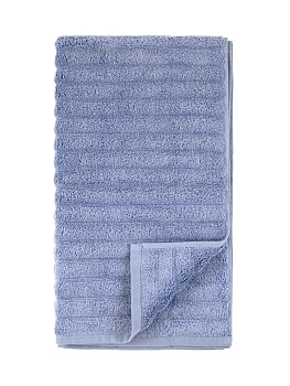 Полотенце махровое 70x130см DE'NASTIA Узкая Волна 500гр синий хлопок 000000000001194308