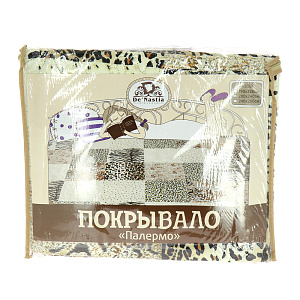 Покрывало DE'NASTIA Палермо 200х240см сафари T070066 000000000001121092