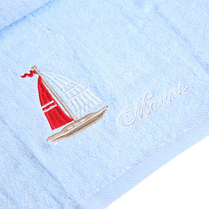 Полотенце махровое Яхта Любимый дом Любимый дом, голубой, 60?130 см 000000000001125131