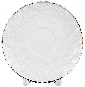 Набор чайный 12 предметов (чашка 220мл-6шт/блюдце-6шт) BALSFORD ГРАЦИЯ рельеф подарочная упаковка фарфор 000000000001209924