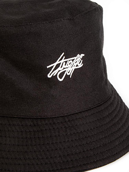 Панама 56-58см двухсторонняя черный хлопок/полиэстер 000000000001227471