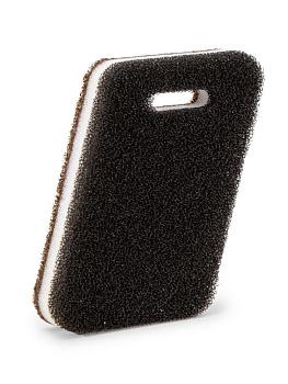 Губка износостойкая трёхслойная для мытья посуды 3шт коричневый_ST 000000000001228713