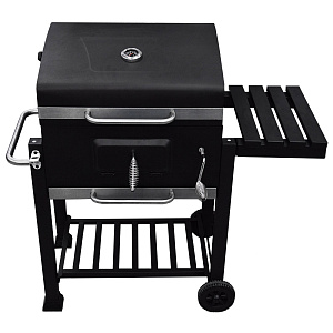 Мангал-гриль 113х64х106см черный сталь 0,8мм 000000000001213154