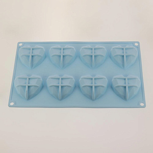 Силиконовая форма для выпечки Алмазные сердца SA2087 000000000001190886