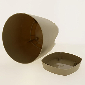 Горшок для цветов AMSTERDAM D 250 с прикорневым поливом 8 л Молочный Шоколад ING6202МШОК 000000000001191649