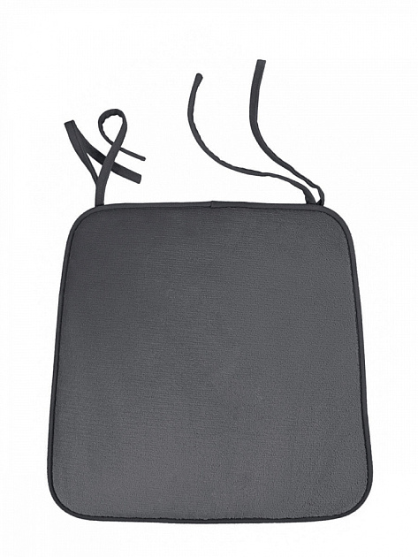 Подушка на стул 40x35x38см DE'NASTIA мемори графит полиэстер 000000000001229946