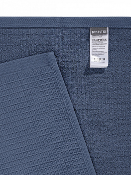 Полотенце кухонное DeNASTIA вафля/махра 470gsm 35x75, хлопок, темно-синий D100417 000000000001227646