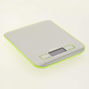 Весы кухонные, электронные, CD дисплей, Автоматическая установка нуля, отключение, индикация разряда батареи, Максимальный вес 5 кг, 000000000001192669
