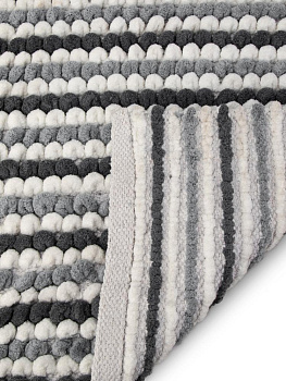 Коврик для ванной 50х80см LUCKY POP CORN противоскользящий серый хлопок/полиэстер 000000000001225646
