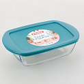 Форма для запекания 23х15х6,5см 1,1л PYREX прямоугольная с крышкой стекло 000000000001094399