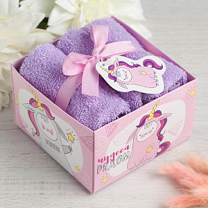 Набор махровых полотенец 3шт-30х30см ЭТЕЛЬ Чудеса рядом плотность 340гр/м хлопок 000000000001210464