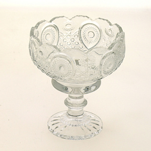 Конфетница на ножке 11х13см Солнце M020129/R030674 стекло 000000000001179261