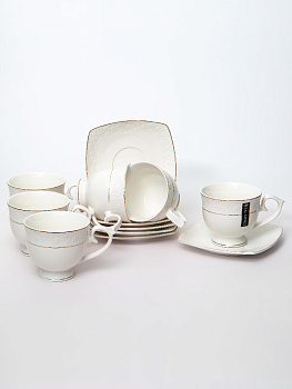 Набор чайный 12 предметов (чашка 300мл-6шт/блюдце-6шт) BALSFORD Нежность подарочная упаковка фарфор 000000000001200575