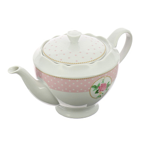 Чайник Mix&Match Porcelaine Czech Gold Hands, розовый, 1.1л 000000000001136208