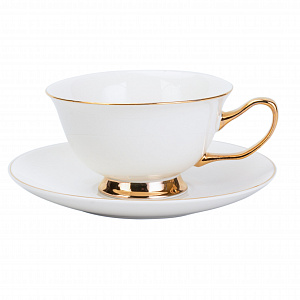 Пара чайная LAGARD чашка 200мл/блюдце фарфор SH08050 000000000001220528