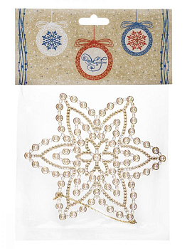 Декоративное украшение 0,6х12х14см ФЕНИКС-ПРЕЗЕНТ Снежинка/звездочка полиэтилен 000000000001179881