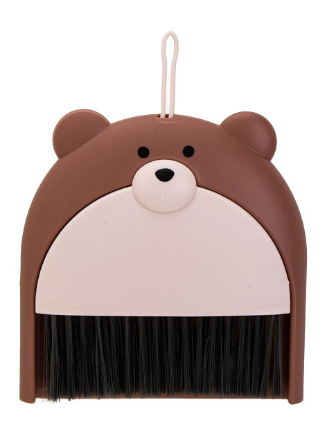 Совок с щеткой 16х6см МИНИ BEAR в ассортименте пластик 000000000001229821