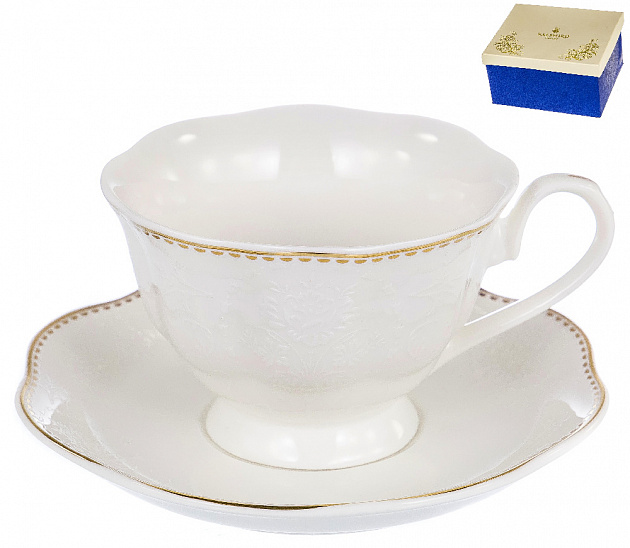 Чайная пара (чашка 200мл) BALSFORD Паллада Антик подарочная упаковка фарфор 000000000001193932