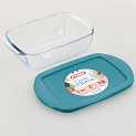 Форма для запекания 23х15х6,5см 1,1л PYREX прямоугольная с крышкой стекло 000000000001094399