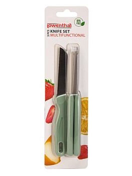 Набор ножей для фруктов и овощей 3 предмета 8см в ассортименте нержавеющая сталь/полипропилен 000000000001229411