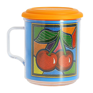 Термокружка 400мл MARTIKA Фрукты с крышкой пластик С548К 000000000001056684