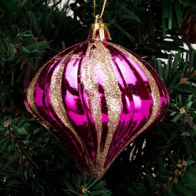 Декоративное украшение Набор 4шт 8,5см Капля серия Неоновая микс пластик 000000000001224122