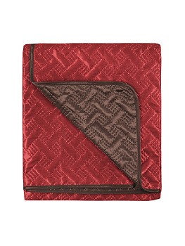 Покрывало DE'NASTIA двухстороннее 190x220см бордово-шоколадный атлас с 2х сторон 100%Полиэстер U000096 000000000001190051