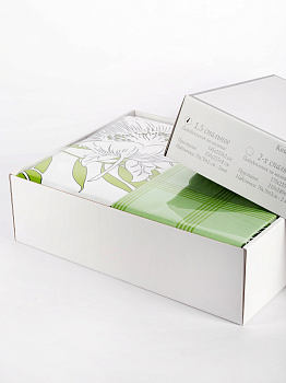 Комплект постельного белья 1,5-спальный BUENAS NOCHES June Пододеяльник на молнии 145х215см простыня 150х215см наволочка 70х70см-2шт сатин хлопок 000000000001215538