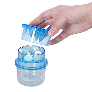 Измельчитель чеснока "Чоппер" VL53-157.Изготовлено из пластмассы (полистирол). Диаметр 8см, высота 9см. 000000000001189975