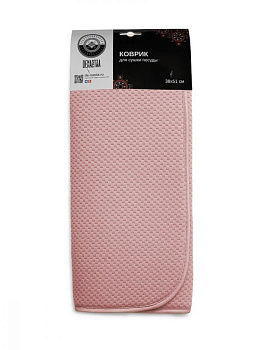 Коврик для сушки посуды DE'NASTIA 38х51см розовый T000216 000000000001198053