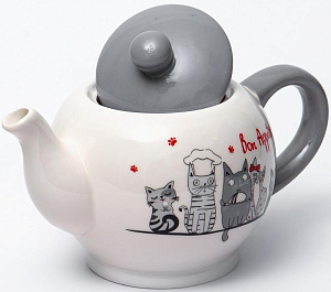 Чайник 950мл ELRINGTON КОТЫ-ПОВАРЯТА подарочная упаковка керамика 000000000001211195