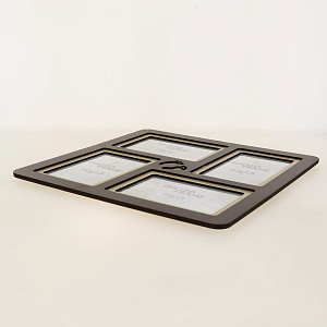 Фоторамка  на 4 фото 33х33 - это стиль и изысканность Вашего дома.  Разное сочетание цветов придают фоторамке универсальность. Матер 000000000001195645