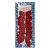 Новогоднее украшение БАНТ Красные в клетку из полиэстера, набор из 6 шт. / 8х8x0,01см арт.78690 000000000001179634