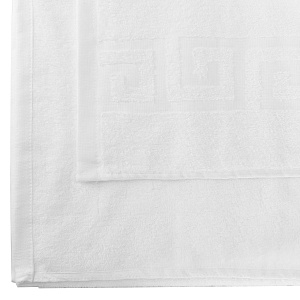 Простыня махровая 150х180см СОФТИ с бордюром белый хлопок 100% 000000000001214260