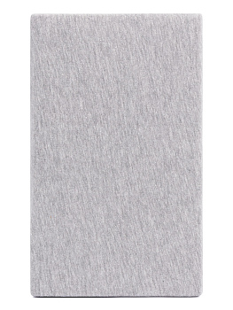 Простыня на резинке 90x200+25см DE'NASTIA серая меланж трикотажная 100% хлопок 000000000001211318