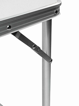 Стол складной со стульями 4шт 120х60х70см / 27,5х32х35см белый металл 000000000001227418