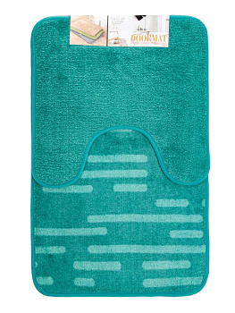 Набор ковриков для ванной и туалета 2шт 45х70см/45×45см противоскользящий полиэстер 000000000001228659