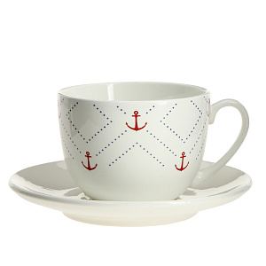 Чайная пара Соната Якорь Кубаньфарфор 000000000001172251