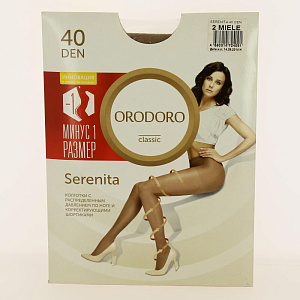 Колготки ORODORO (Serenita) 40 Den, цвет легкий загар, размер 2 000000000001141201