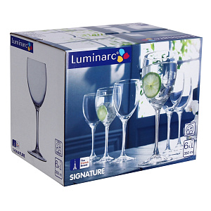 СИГНАТЮР Набор бокалов для вина 6шт 350мл LUMINARC стекло J0012 000000000001101855