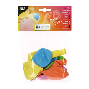 Набор воздушных шаров Pap Star, 25 см, 10 шт. 000000000001142500