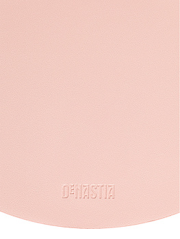 Салфетка сервировочная D38 DE'NASTIA Питон круг розовый искусственная кожа ПВХ 000000000001214109